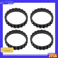 <ZISG> 4X Vacuum Robot Tires for Wheels Series 5/6/7/8/9/I7 S9+ Anti-Slip
