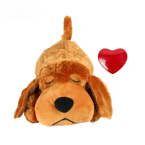 Pet Soothing Toys, Dog Anxiety Companion Sleep Simulation Heartbeat Plush Toys – The Perfect Gift fo