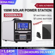 Solar Power Station 50000mah 220V 150W Portable Powerbank Power Supply Charger Camping