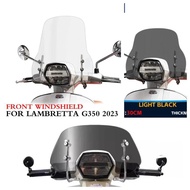 Motorcycle New For LAMBRETTA G350 2023 Front Windshield Heighten Widened Wind Deflector For Lambrett