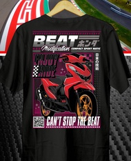 Kaos Motor Beat Deluxe Merah // Warna Motor Bisa Reques // Baju Beat // Kaos Beat