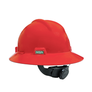 MSA หมวกนิรภัย หมวกเซฟตี้ ปีกรอบ V-Gard Full Brim Class E USA import มาตรฐาน ANZI EN