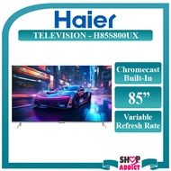 Haier 85" Television 4K HDR HQLED Google Smart TV H85S800UX with Variable Refresh Rate Chromecast