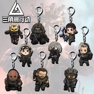 Delta Force Hawk Ops Delta Action game model keychain mica Acrylic chibi to decorate backpacks, bags