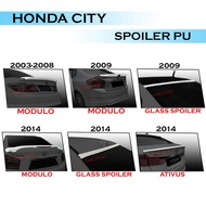 HONDA CITY 2003-2008 2009 2014 SPOILER GALSS SPOILER MDL ATIVUS POLYURETHANE (PU) SKIRT LIP BODYKIT
