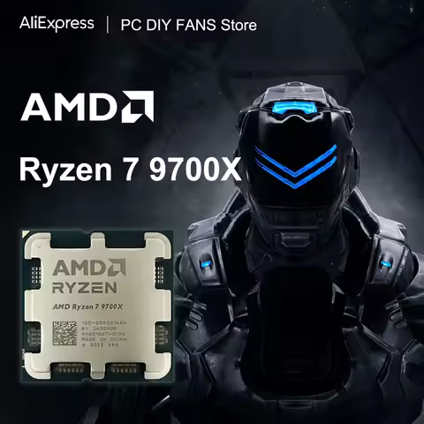 AMD Ryzen 7 9700X Processor 5.5GHz 8-Core 16-Thread 40MB Game Cache 4NM TDP 65W Socket AM5 Gaming CP