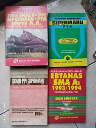 Buku Pelajaran Jadul/Lawas SIPENMARU. Paketan 4 buku