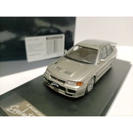 Mark43 1 43 Mitsubishi Lancer 3rd Generation Modified Sports Car Model GSR Evo III CE9A Silver Custo
