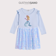 Váy đầm tay dài công chúa cho bé gái Gustavo Gano