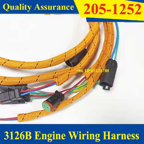 205-1252 2051252 Engine Wiring Harness for CAT Caterpillar Excavator Engine 3126B 3126E 3126