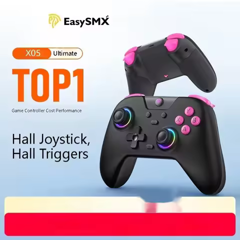Hot Sale EasySMX X05 Wireless Gaming Controller 1000Hz Polling Rate Hall Effect Joysticks Dynamic RG