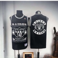 RAIDERS NATION Jersey High Quality Thick Fabric sando basketball