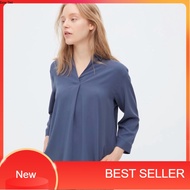Laveelaa - Nara Blouse Vneck Rayon Uniqlo/ Cute