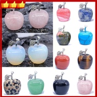 Natural Crystal Jade Apple Statue Healing Crystal Home Gem Gifts Decor Stone Natural Carving Ornamen