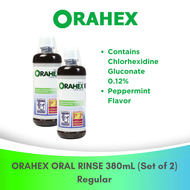 Set of 2 Orahex Regular Oral Rinse 380ml