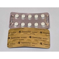 Cetirizine 10mg tablets (1 strip) - Long-Lasting Allergy Relief/ ZYRTEC - 10 Tablets (Rapid Relief)