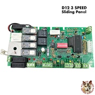 D12 DC 3 DC3 speed SLIDER Dc max 3 SlD dc777 Auto Gate DC 3 Speed Sliding Control Panel / Board PCB