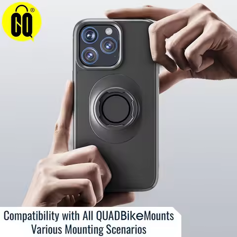 Shockproof Case for iPhone 16/15/14 Plus/13/12/11 Pro/XS Max/XR - Quick Lock Adapter For Quad Moto M