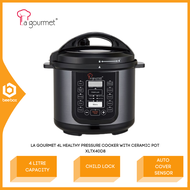 La Gourmet 4 Litre Pressure Cooker Auto Cover Sensor Child Lock XLTX60-D17FY (6L) XLTX40-DB XLTX40DB