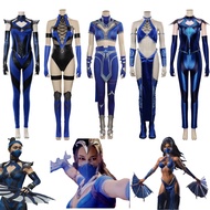 キ Mortal Kombat Kitana Cosplay Costume Women Jumpsuit Sia Role Play Outfits Halloween Carnival Par