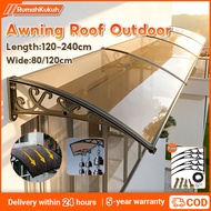 Awning Roof Outdoor Atap Bumbung Rumah Awning Canopy Door Window Sunshade Rain Cover Window Garden