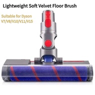 Soft Roller Brush Head For Dyson V7 V8 V10 V11 SV12 V15 Cordless Stick Vacuum Cleaners Parts Hardwoo