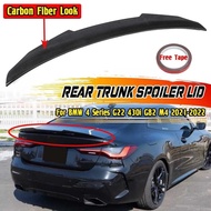 G22 PSM Style Car Rear Spoiler Wing Lip Trunk Spoiler Lid For BMW 4 Series G22 430i G82 M4 2021-2022