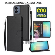 Samsung Galaxy A06 Casing | A06 5G - Premium Leather Flip Case Wallet Case