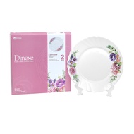 Felli Dinexe 10" Opal Glass Dinner Plate Set (2 Pcs) - La Rossa