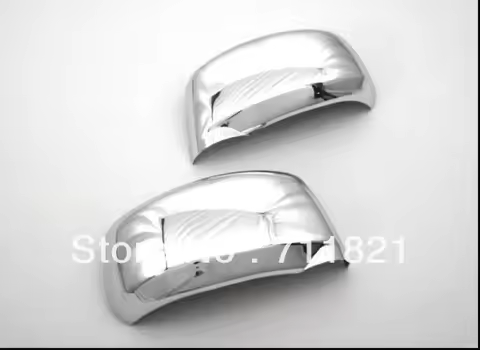 One Pair of 2 Pieces Car Styling Chrome Side Mirror Cover Overlay Covers For Nissan Tiida / Versa / 