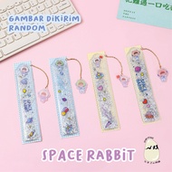 Penggaris Glitter Penggaris / Pembatas Buku Glitter Girl 15 Cm