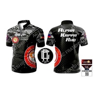 AKP full sublimation ALPHA KAPPA RHO adult polo shirt