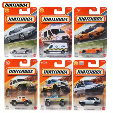 2026F Original Matchbox 30782 Car 1/64 Diecast 1997 Mclaren F1 Gt Mazda Rx-7 Spirit R Model Vehicle 