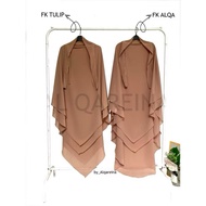 French Khimar Ceruty 2 Layer Babydoll by Alqareina Hijab Khimar French Khimar Khimar Labuh Khimar Ch