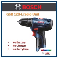 BOSCH GSR 120-LI DRILL SOLO UNIT (NO BATTERY, NO CHARGER, NO CASE) / 12v cordless battery bateri makita hikoki