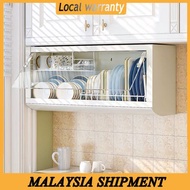 Kitchen dish rack wall-mounted cupboard storage dishware drain rack kitchen wall cabinet under-cabinet storage rack