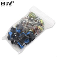 9PCS WH148 Linear Taper Rotary Potentiometer With Knob Cap Blue B1K~B1M 1K 2K 5K B10K 20K 50K 100K 5