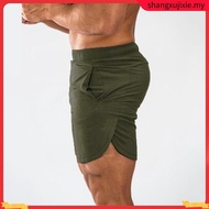Solid Mens Swim wear under shorts Gym Dry Fit Shorts Running Gym Shorts men