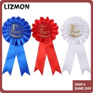 LIZMON Ribbon Award Set, Recognition Ribbons Blue,Red,White Rosette Ribbon, Award Ribbons  Ribbon 1s