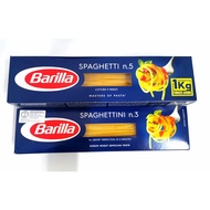 Barilla Spaghetti No.5 / Spaghettini No.3 1kg | Premium Italian Pasta | Family Pack-S046