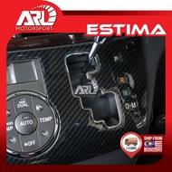 Toyota Estima XR50 ACR50 ACR55 Interior Carbon Fiber Design Gear Cover Aircond Decoration For Estima