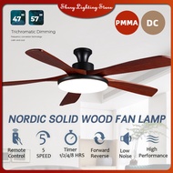 【Shrry Lighting】47/57inchs Ceiling Fan With Light DC Motor Indoor Large Ceiling Fan in Living Room