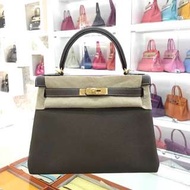 Hermes Kelly 28 大象灰🐘Etoupe 走白線金扣 🔥A刻✔️現貨好價