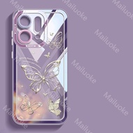 เคส OPPO Reno 14 13 12 5G เคส OPPO Reno 14 13 12 Pro 5G เคส OPPO Reno 14F 13F 12F 5G ใสลายผีเสื้อเคส