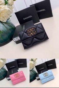 💜香港現貨｜正品Chanel香奈兒短款錢包｜卡包/證件包/零錢包套裝｜禮盒裝附保卡