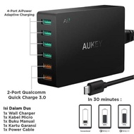 Aukey Charger 6 Iphone Samsung Quick Charge 3.0 Fast Charging Original