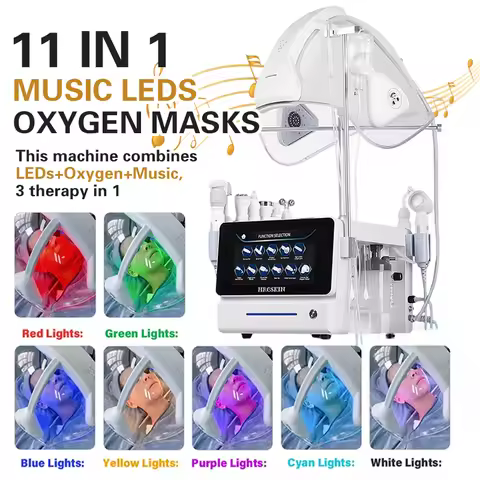 Newest 11in1 Blackhead Removal Pore Cleaning Oxygen Skin Care Hydra Dermbarsion Oxygen Facial Spray 