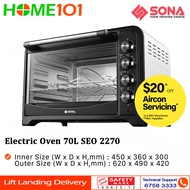 Sona Electric Oven 70L W/Motorized Rotisserie SEO2270 I SEO 2270