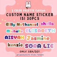 Name Sticker/3 Palette edition/Children's Name Sticker/waterproof waterproof