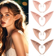 Halloween Elf Ears Cosplay Props Elf Ears Vampire Teeth Fairy Ears Fake B7w4